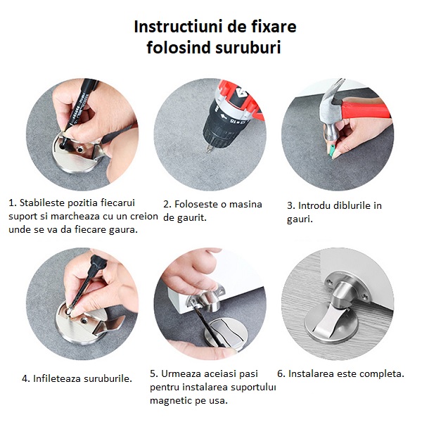 Opritor magnetic pentru usa 