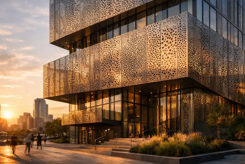 Ce rol au panourile metalice traforate în arhitectura contemporană?