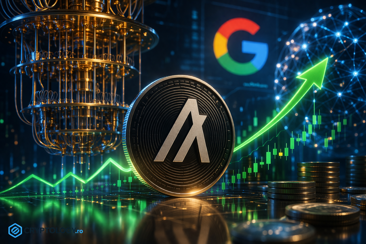 Algorand a explodat cu 23% după ce Google a confirmat că rețeaua rezistă atacurilor cuantice