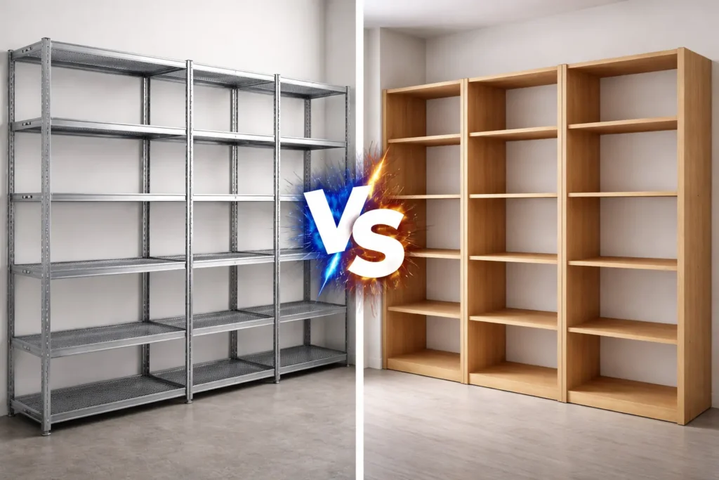 Rafturi metalice vs. Rafturi din PAL – Alegerea durabilă pentru biblioteci și spații de depozitare