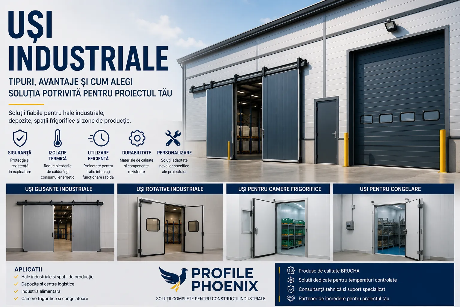 Uși industriale: tipuri, avantaje și cum alegi soluția potrivită pentru proiectul tău — euroaptitudini.ro